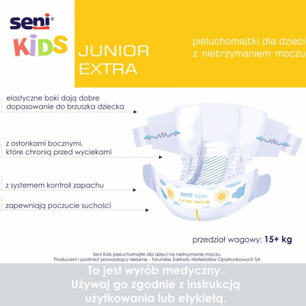 Pieluchomajtki Seni Kids Junior Extra