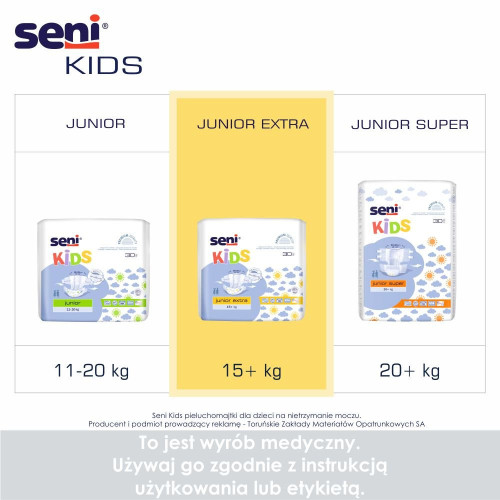 Pieluchomajtki Seni Kids Junior Extra