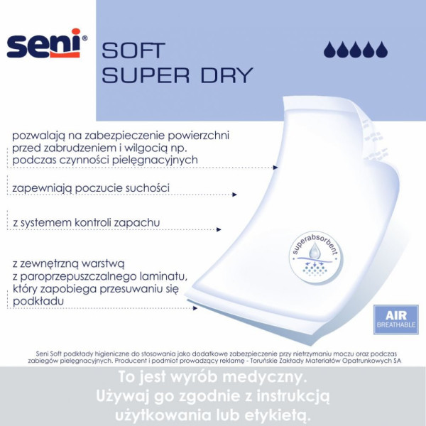 Podkłady jednorazowe Seni Soft Super Dry